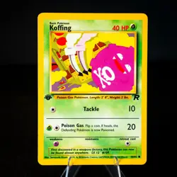 Pokemon Card 1st edition Koffing 58/82 Non Holo Team Rocket WOTC LP - Image 1