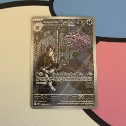 Team Rocket's Weezing 199/182 Illustration Rare Pokemon TCG Destined Rivals LP - Image 1