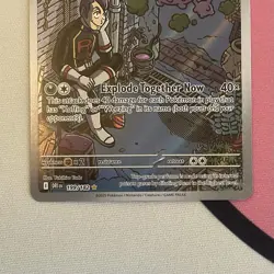 Team Rocket's Weezing 199/182 Illustration Rare Pokemon TCG Destined Rivals LP - Image 3
