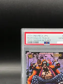 PSA 10 Teach OP09-093 Manga Alt Art Emperors in the New World ONE PIECE Japanese - Image 2