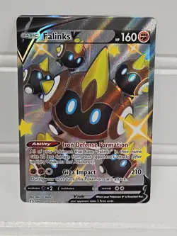 Pokemon TCG Falinks V Shining Fates: #SV115/SV122 Error Miscut Card NM - Image 1
