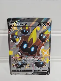Pokemon TCG Falinks V Shining Fates: #SV115/SV122 Error Miscut Card NM - Image 3
