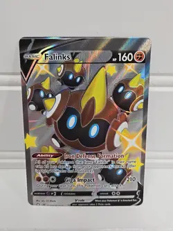 Pokemon TCG Falinks V Shining Fates: #SV115/SV122 Error Miscut Card NM - Image 4