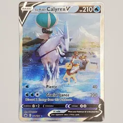 Pokemon Cards Ice Rider Calyrex V 164/198 Chilling Reign Rare Ultra NM - Image 1