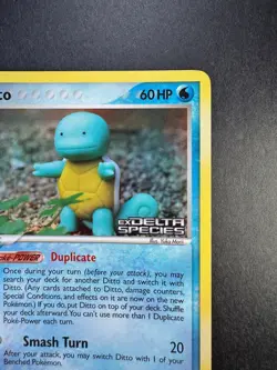 Ditto (Squirtle) EX Delta Species 40/113 Reverse Holo STAMPED Pokemon Card TCG - Image 3