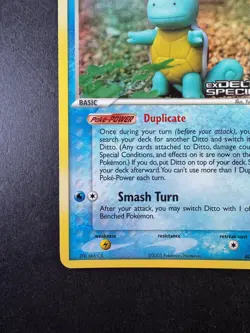 Ditto (Squirtle) EX Delta Species 40/113 Reverse Holo STAMPED Pokemon Card TCG - Image 4