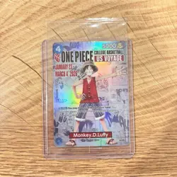 🔥🏀One Piece Monkey.D.Luffy US College Basketball Promo Card *SEALED*🔥🏀 - Image 1