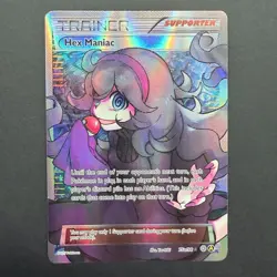 Pokemon TCG Karte - Trainer Hex Maniac Supporter 75a/98 Holo Full Art - Image 1