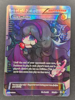 Pokemon TCG 2017 Hex Maniac 75a/98 Alternate Art Full Art Trainer Supporter MP - Image 1