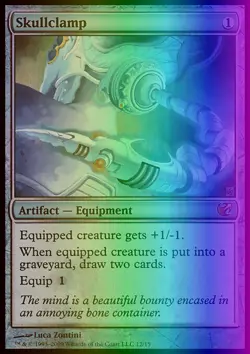 MTG Magic the Gathering Skullclamp (12/15) FTV Exiled LP FOIL - Image 1