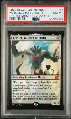 2022 MAGIC THE GATHERING DOUBLE MASTERS 2022 2 KOZILEK, BUTCHER OF TRUTH FOIL - Image 1