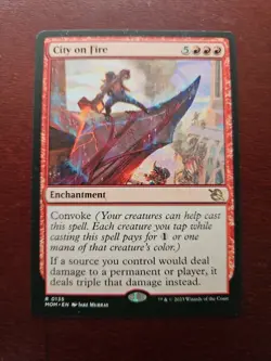 City on Fire - March of the Machine - MOM #135 Mint Near Mint - Image 1