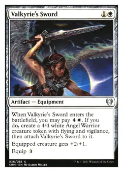 Valkyrie's Sword Kaldheim MTG - NM+ - Image 1