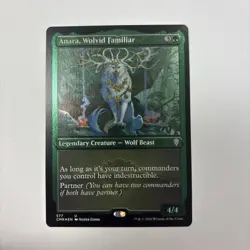 Anara, Wolvid Familiar NM Foil Etched Commander Legends English 577 Wolf Partner - Image 1