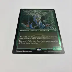 Anara, Wolvid Familiar NM Foil Etched Commander Legends English 577 Wolf Partner - Image 2