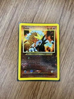 Entei #34 Black Star Promo Reverse Holo WotC Vintage Pokemon TCG MP 008 - Image 1