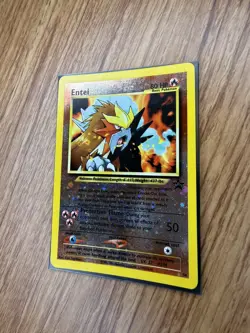 Entei #34 Black Star Promo Reverse Holo WotC Vintage Pokemon TCG MP 008 - Image 2