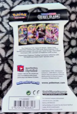 POKEMON SWORD AND SHIELD REBEL CLASH BOOSTER PACKS UNOPENED 4 PACKS TOTAL - Image 5