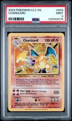 PSA 9 Pokemon TCG Charizard Holo Classic Collection 003/034 CLC EN - Image 1