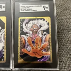 One Piece Golden Playing Cards Monkey.D.Luffy Jokers 2024 SGC 9 - Image 3