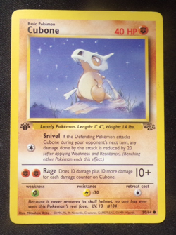 Cubone (1st Edition) - Jungle 50/64 WotC Pokemon Card - Image 1