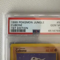 PSA 10 - Cubone 50/64 - 1999 POKEMON JUNGLE 1ST EDITION - Image 2
