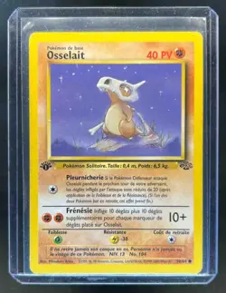 2000 Pokemon French Jungle Osselait Cubone 1st Edition #50/64 - Image 1