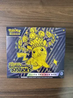 Pokemon TCG Scarlet And Violet Surging Sparks Elite Trainer Box ETB New/Sealed - Image 1