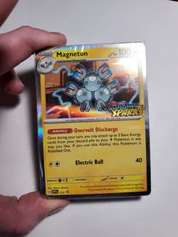 Magneton SVP 153 Black Star Promo Pokemon TCG Surging Sparks Prerelease Stamped - Image 1