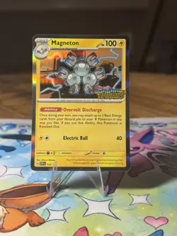 Pokemon TCG - Magneton Surging Sparks Stamped Pre Release Promo SVP153 MINT - Image 1