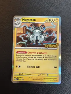 Pokemon TCG - Magneton SVP 153 Surging Sparks Stamped Prerelease STAFF Promo - Image 1