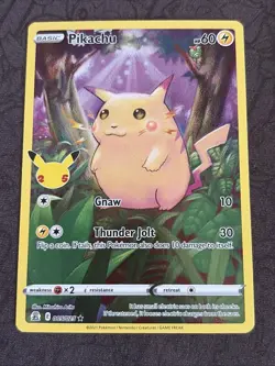 Pokemon TCG Celebrations Pikachu Holo Rare Full Art 005/025 NEAR MINT NM - Image 1