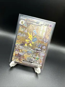 Pokemon Alakazam ex 201/165 Sv: Scarlet & Violet 151 Special Illustration Rare … - Image 1