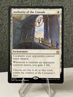 Authority of the Consuls - MTG Foundations FDN #137 Rare Near Mint - Image 1