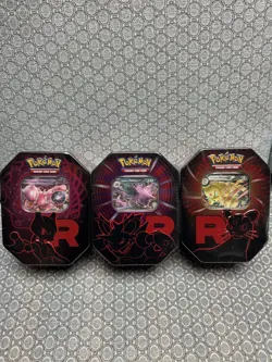 Pokemon TCG: Team Rocket Tin - Set of 3 - ✅ SEALED FAST SHIPPING ✅ - Image 1