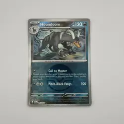 Houndoom 063/131 Pokeball Reverse Holo Prismatic Evolutions Pokemon TCG NM Card - Image 1