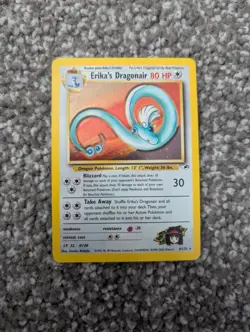 Erika's Dragonair 004/132 Gym Heroes Holo Pokemon TCG Vintage Card - Image 1