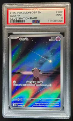 2023 Pokemon SV Obsidian Flames OBF EN Cleffa #202/197 PSA 9 - Image 1
