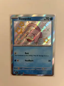 Pokemon TCG Slowpoke 116/091 SV: Paldean Fates Baby Shiny Holo - NM - Image 1
