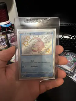 Pokemon TCG Slowpoke 116/091 Sv: Paldean Fates Holo Shiny Rare - Image 1