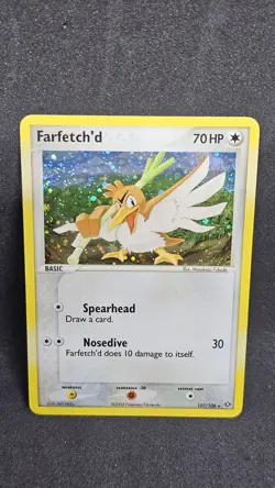 Pokemon Emerald Card Farfetch'd Secret Rare Holo 107/106 EXC/NM - Image 1