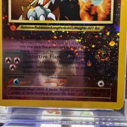 CGC 10 GEM MINT Entei 2001 Black Star Promos 34 Reverse Holo Swirl Pokemon Card - Image 3