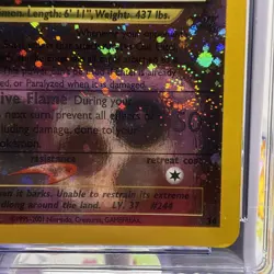 CGC 10 GEM MINT Entei 2001 Black Star Promos 34 Reverse Holo Swirl Pokemon Card - Image 4