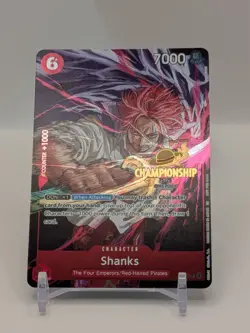 Shanks P-083 Championship Tournament Promo CS One Piece Card English - Image 1