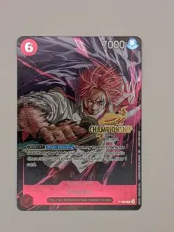Shanks P-083 Championship Tournament Promo CS One Piece Card English - Image 2