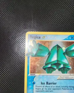 Pokemon Card-Regice-Gold Star-Holo-Legend Maker-90/92-ENG-LP-SWIRL - Image 4