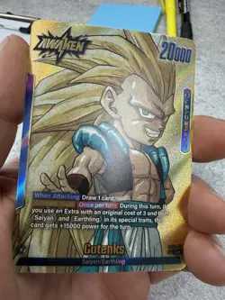 Gotenks SB02-017 Gold Leader Manga Booster 02 Dragon Ball Card English - Image 1