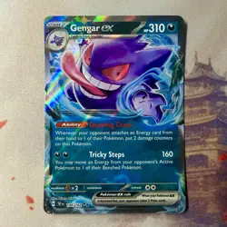 Gengar ex 104/162 Temporal Forces Ultra Rare Holo Pokemon Card NM - Image 1