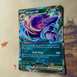 Gengar ex 104/162 Temporal Forces Ultra Rare Holo Pokemon Card NM - Image 2