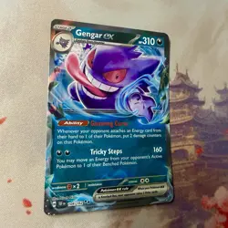 Gengar ex 104/162 Temporal Forces Ultra Rare Holo Pokemon Card NM - Image 3